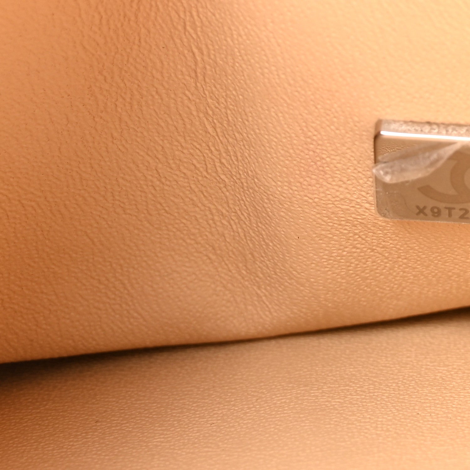 Caviar Quilted Medium Double Flap Beige