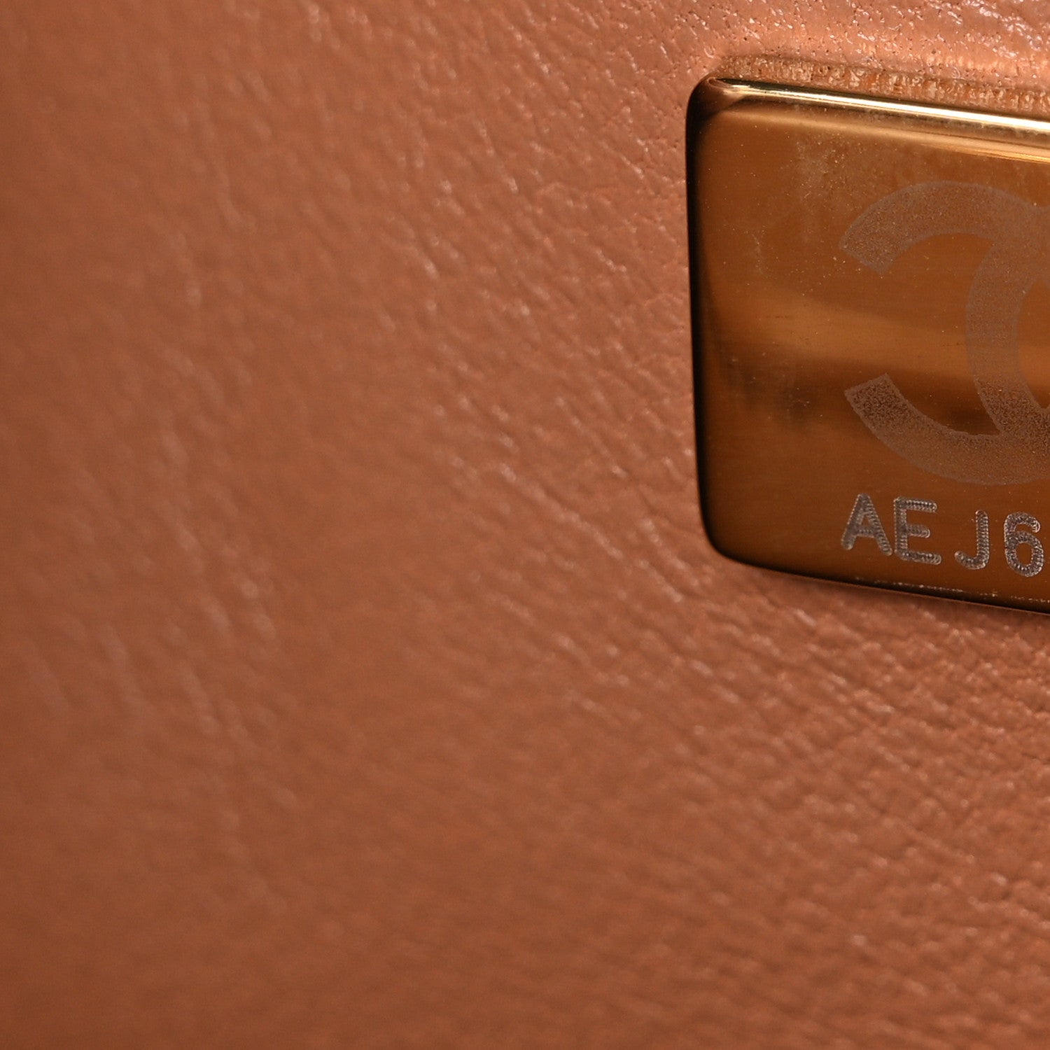 Lambskin Quilted Small Double Flap Brown