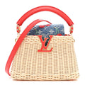 LV X TM Rattan Denim Calfskin Cerises Capucines Mini