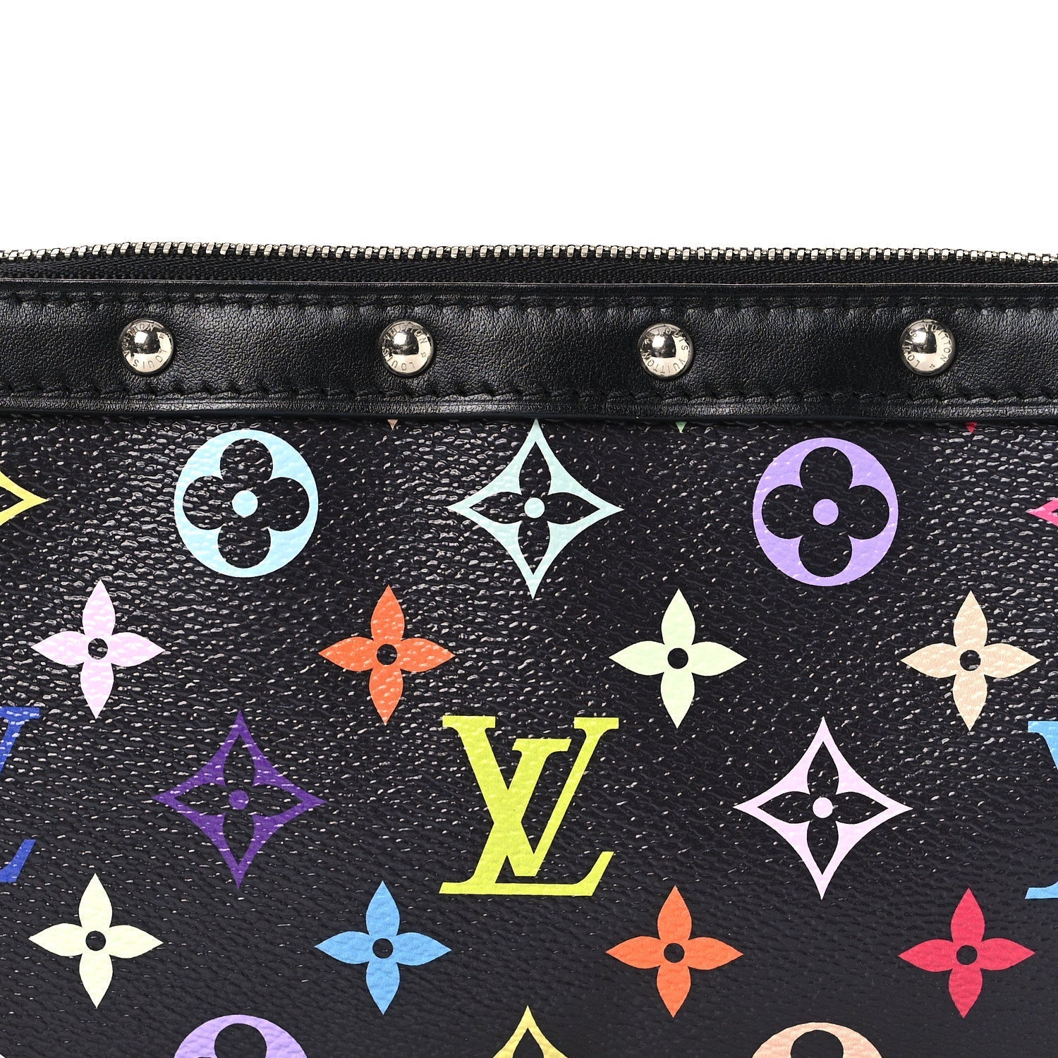 LV X TM Monogram Multicolor Pochette Accessories Black
