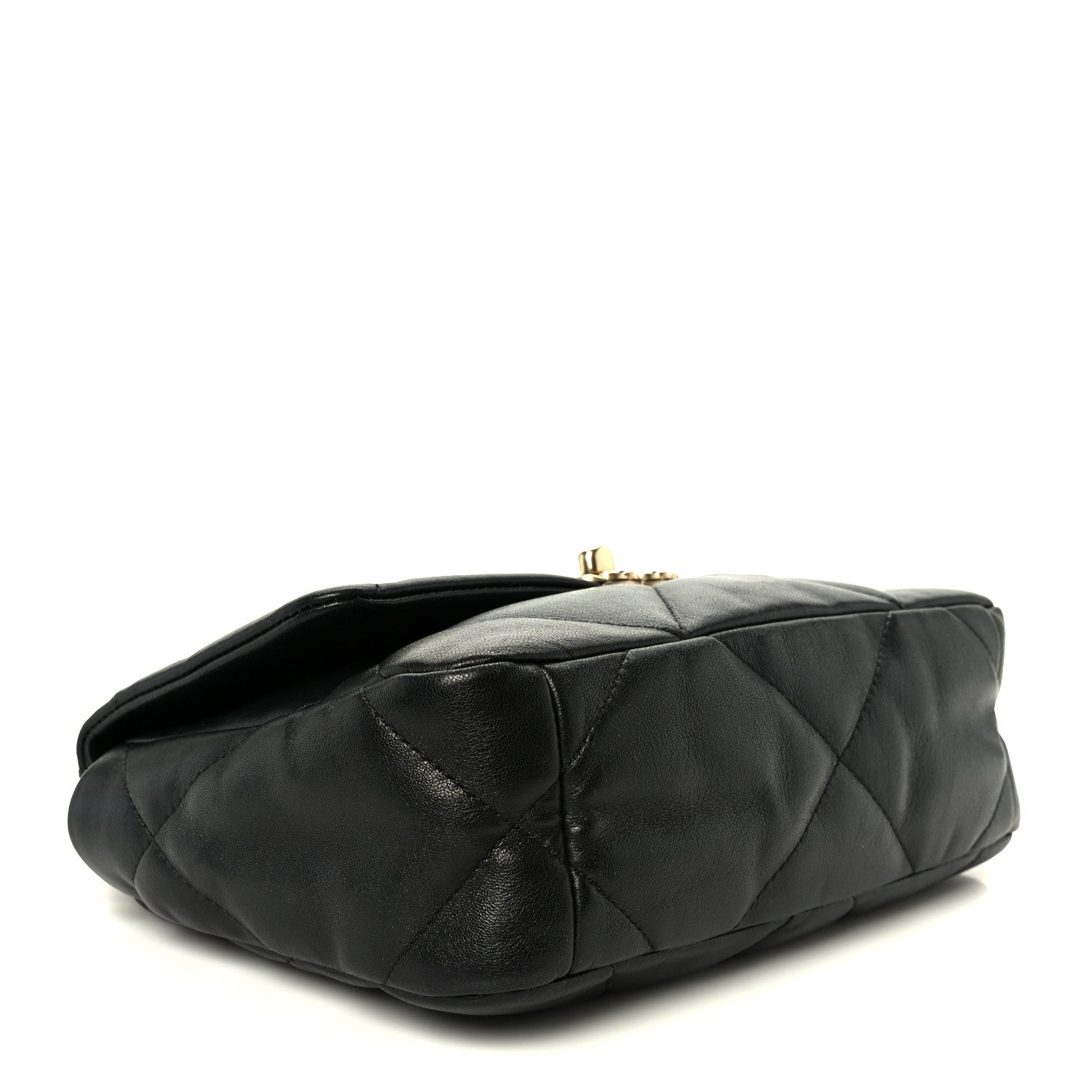 Lambskin Quilted Medium Chanel 19 Flap Black