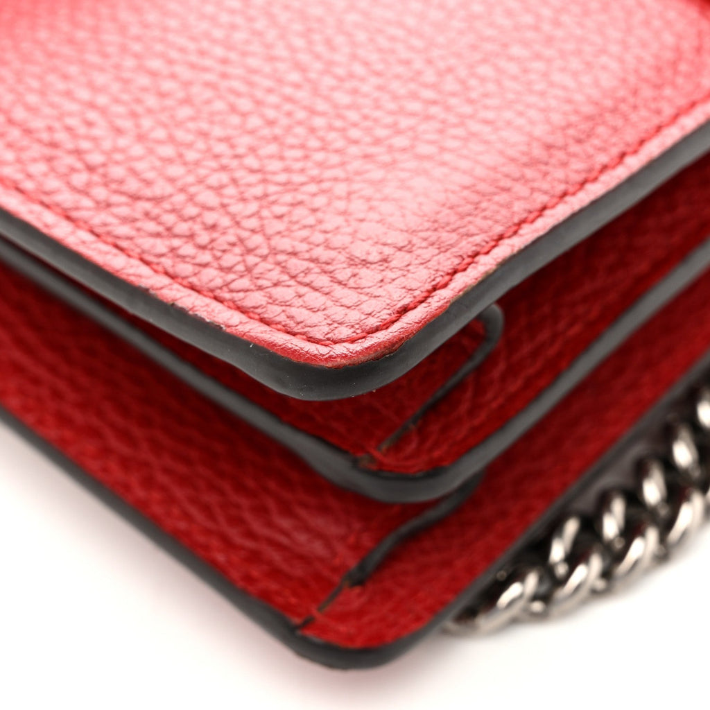 Dollar Calfskin Swarovski Crystal Small Dionysus Shoulder Bag Hibiscus Red