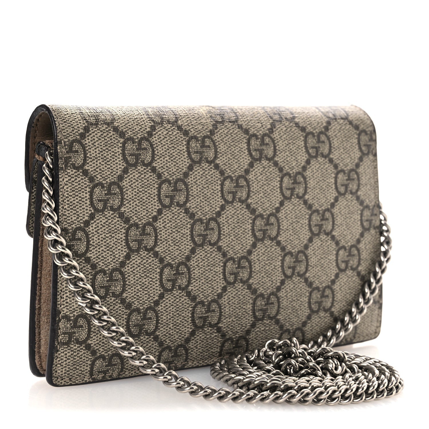 GG Supreme Monogram Super Mini Dionysus Shoulder Bag Taupe