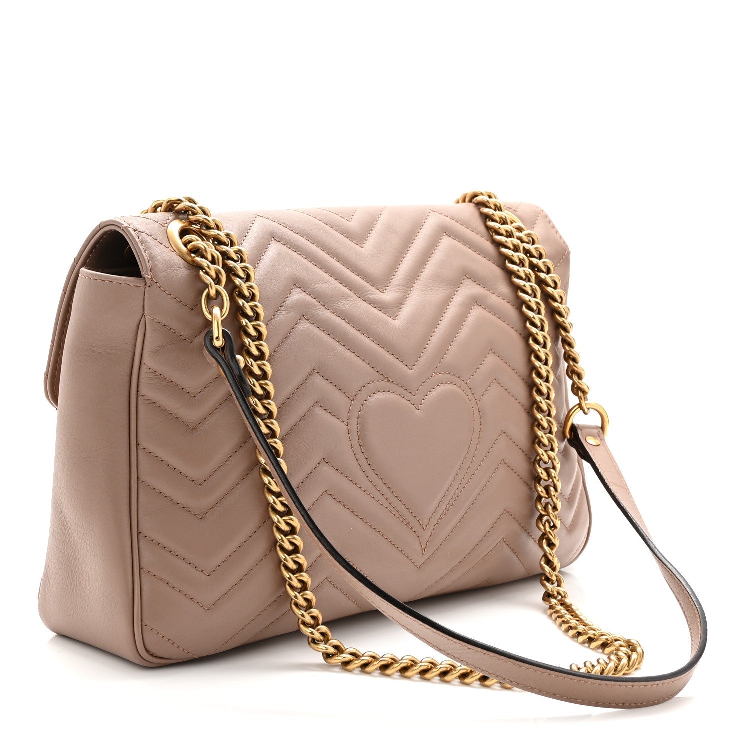 Calfskin Matelasse Medium GG Marmont Shoulder Bag Porcelain Rose