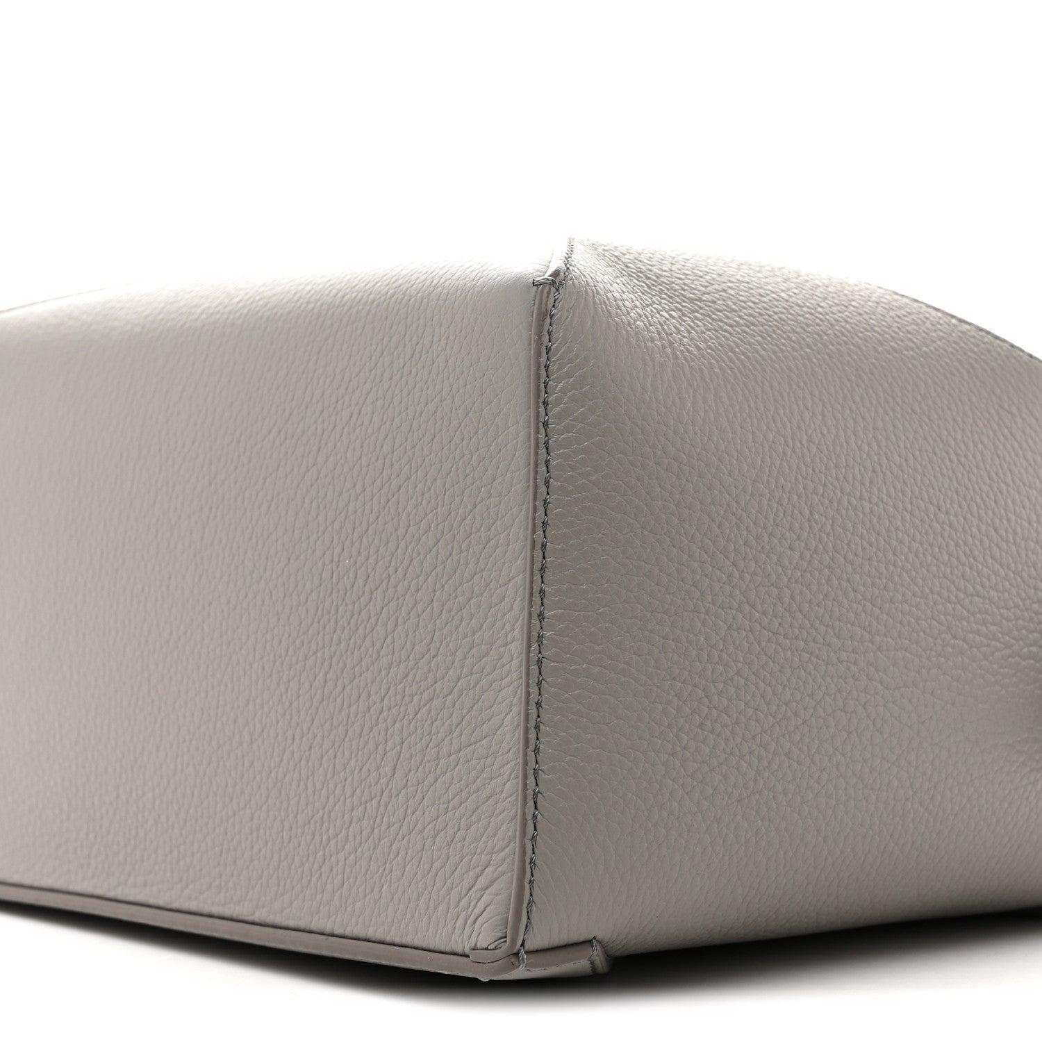 Soft Grained Calfskin Small Puzzle Edge Bag Pearl Grey