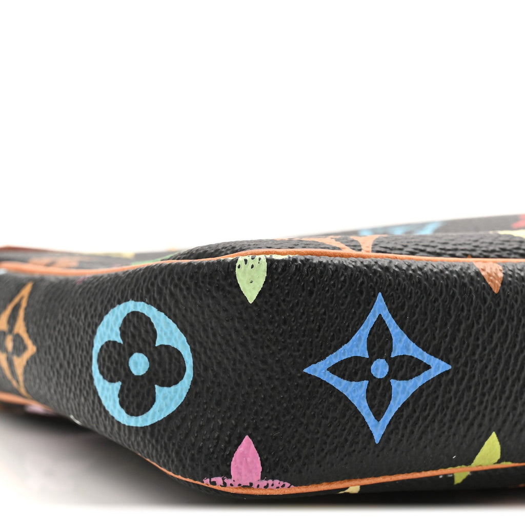 Monogram Multicolor Pochette Accessories Black