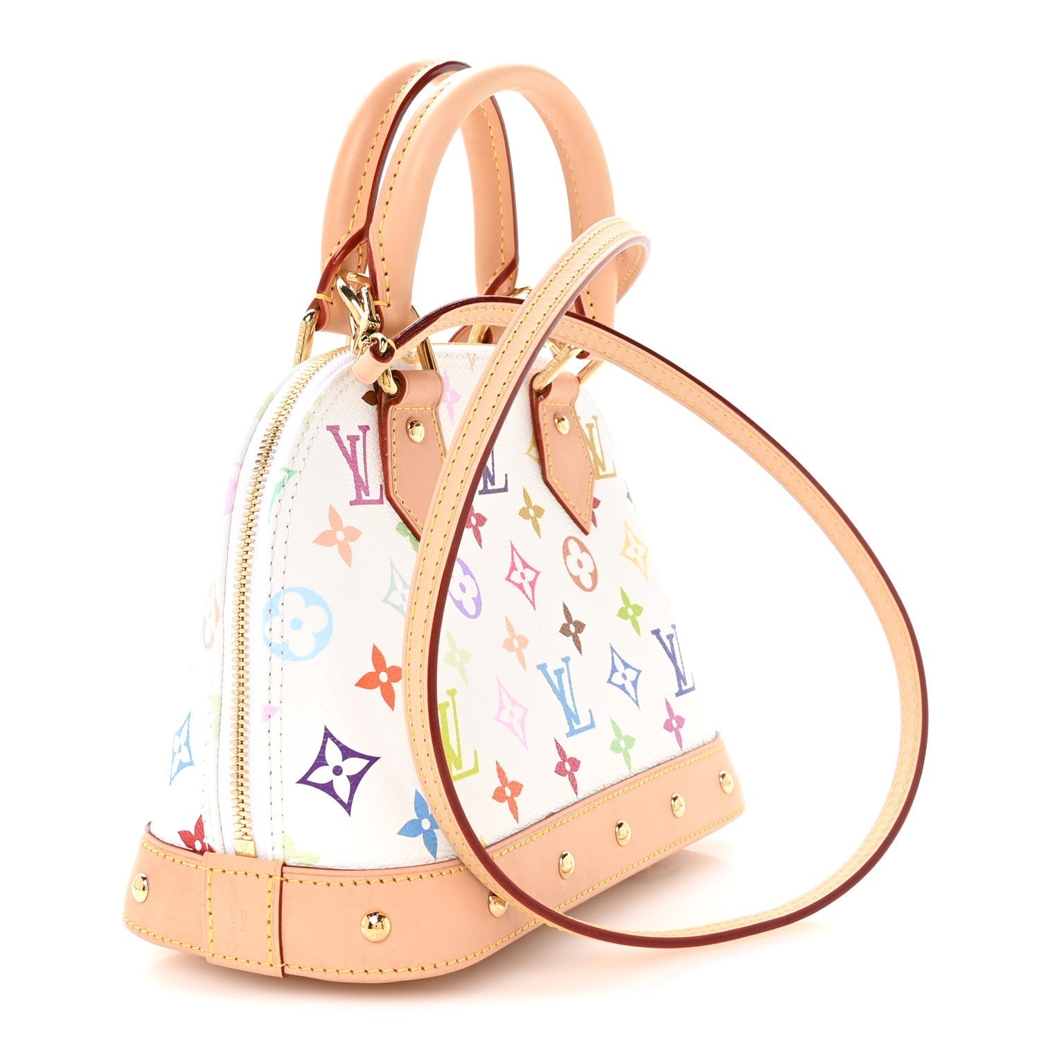 LV x TM Monogram Multicolor Alma BB White