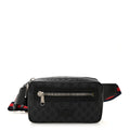 Soft GG Supreme Monogram Web Belt Bag Black Grey