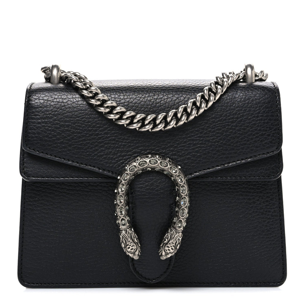 Calfskin Mini Dionysus Shoulder Bag Black