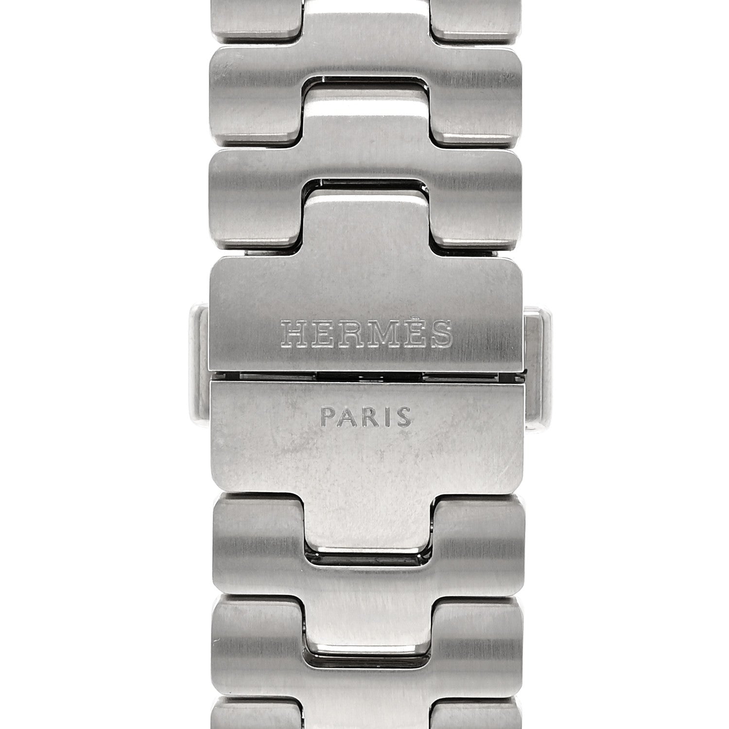 Stainless Steel 42mm Grand H Apple Watch Single Tour Band Gris