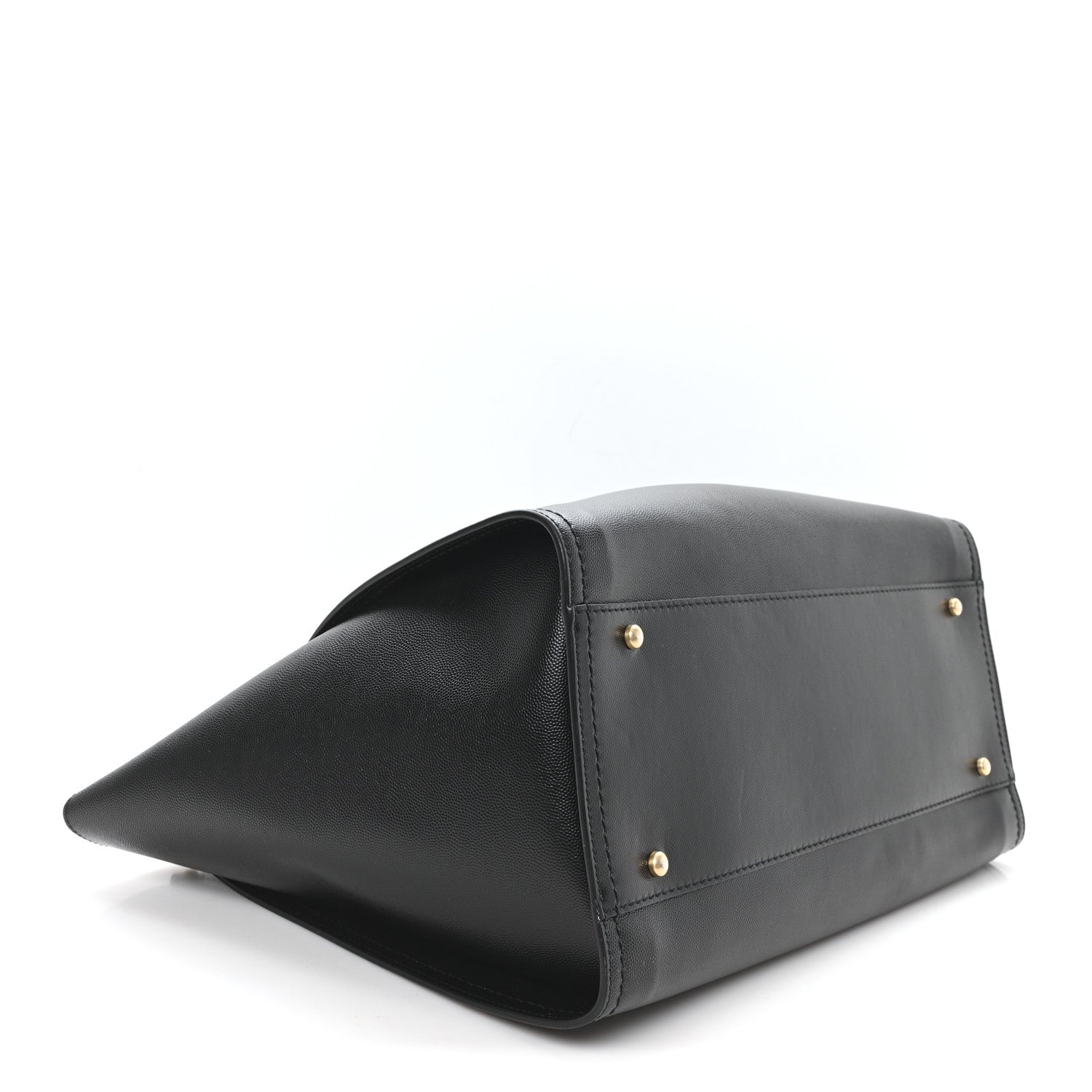 Caviar Medium Studded Deauville Tote Black