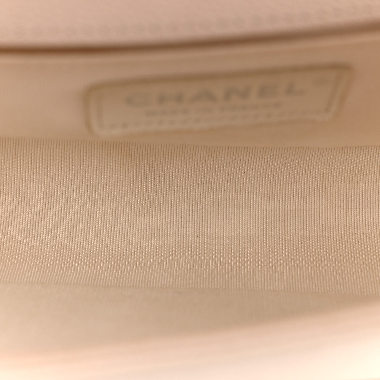 Caviar Quilted Small Boy Flap White