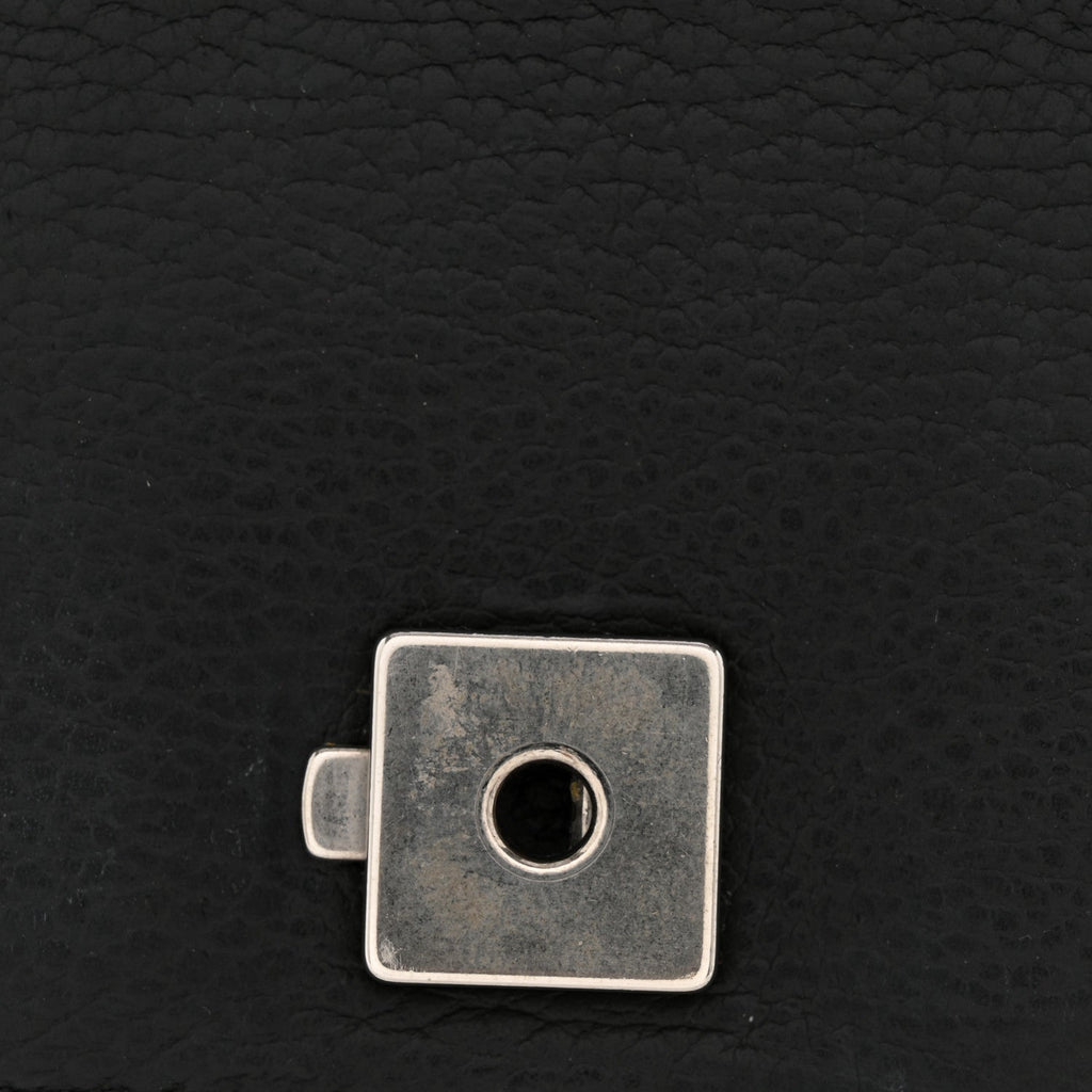 Pebbled Calfskin Small Dionysus Shoulder Bag Black