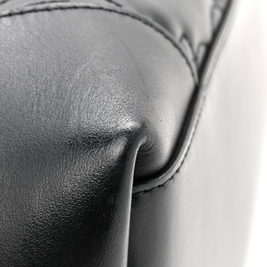 Calfskin GG Matelasse Medium Ophidia Shopping Tote Black