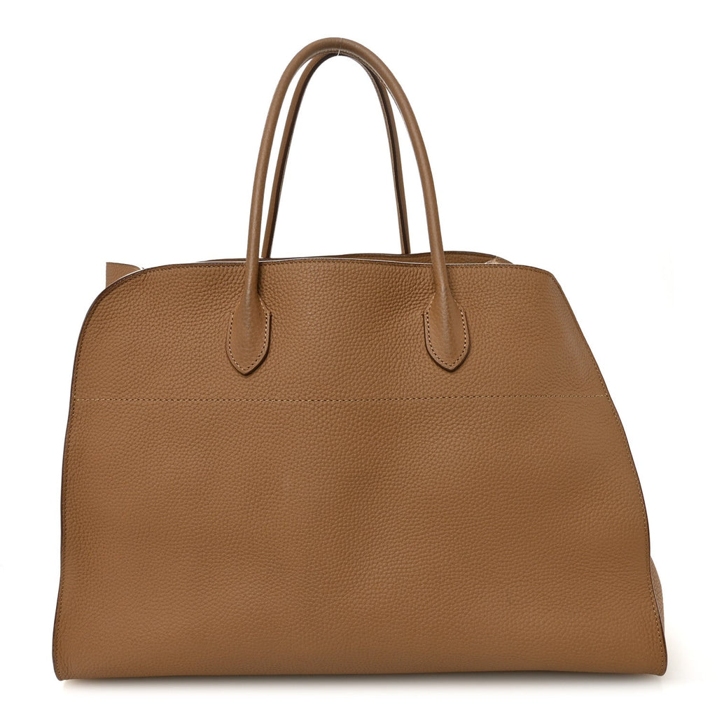 Matte Grained Calfskin Soft Margaux 17 Dark Taupe
