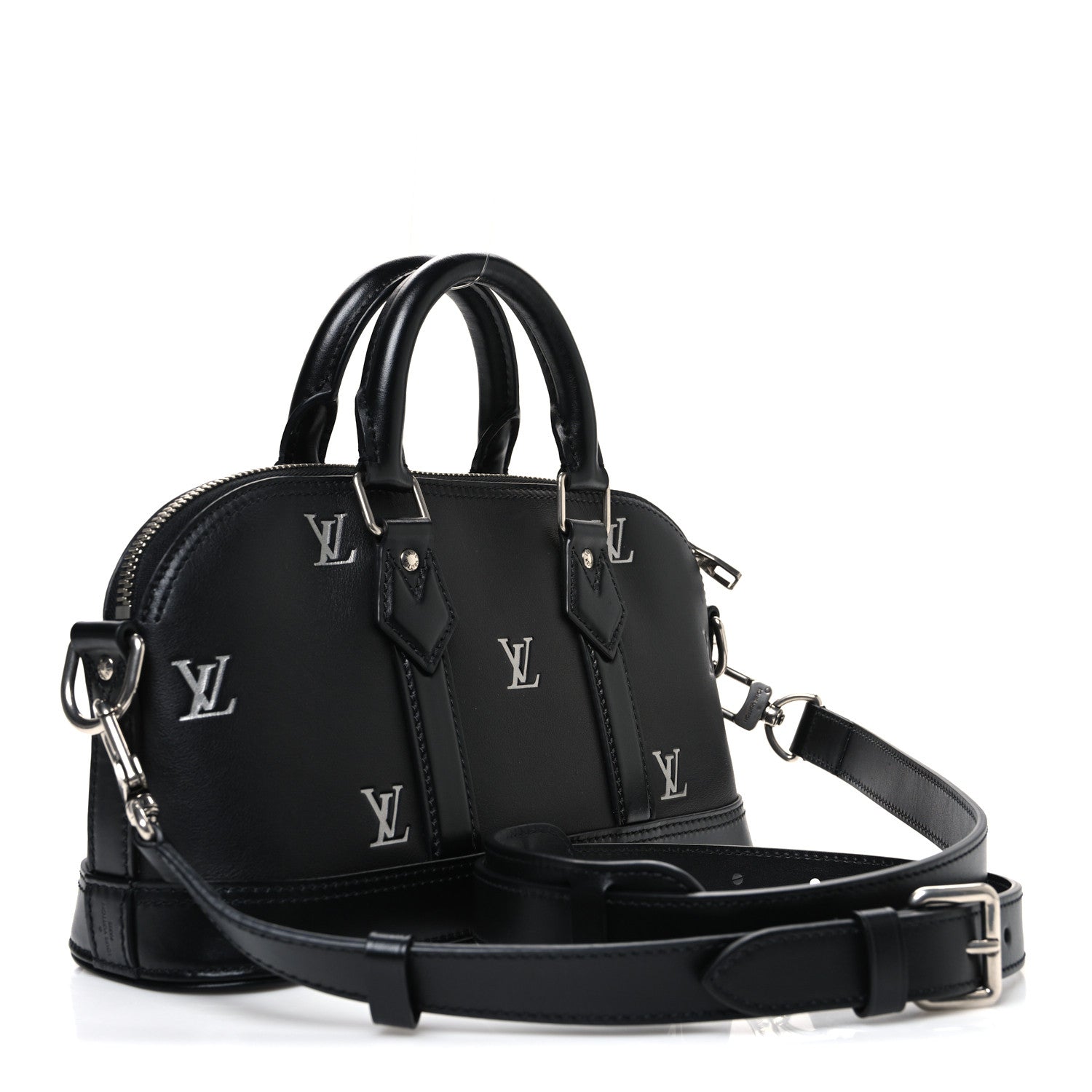 Blason Calfskin Monogram East West Alma Black
