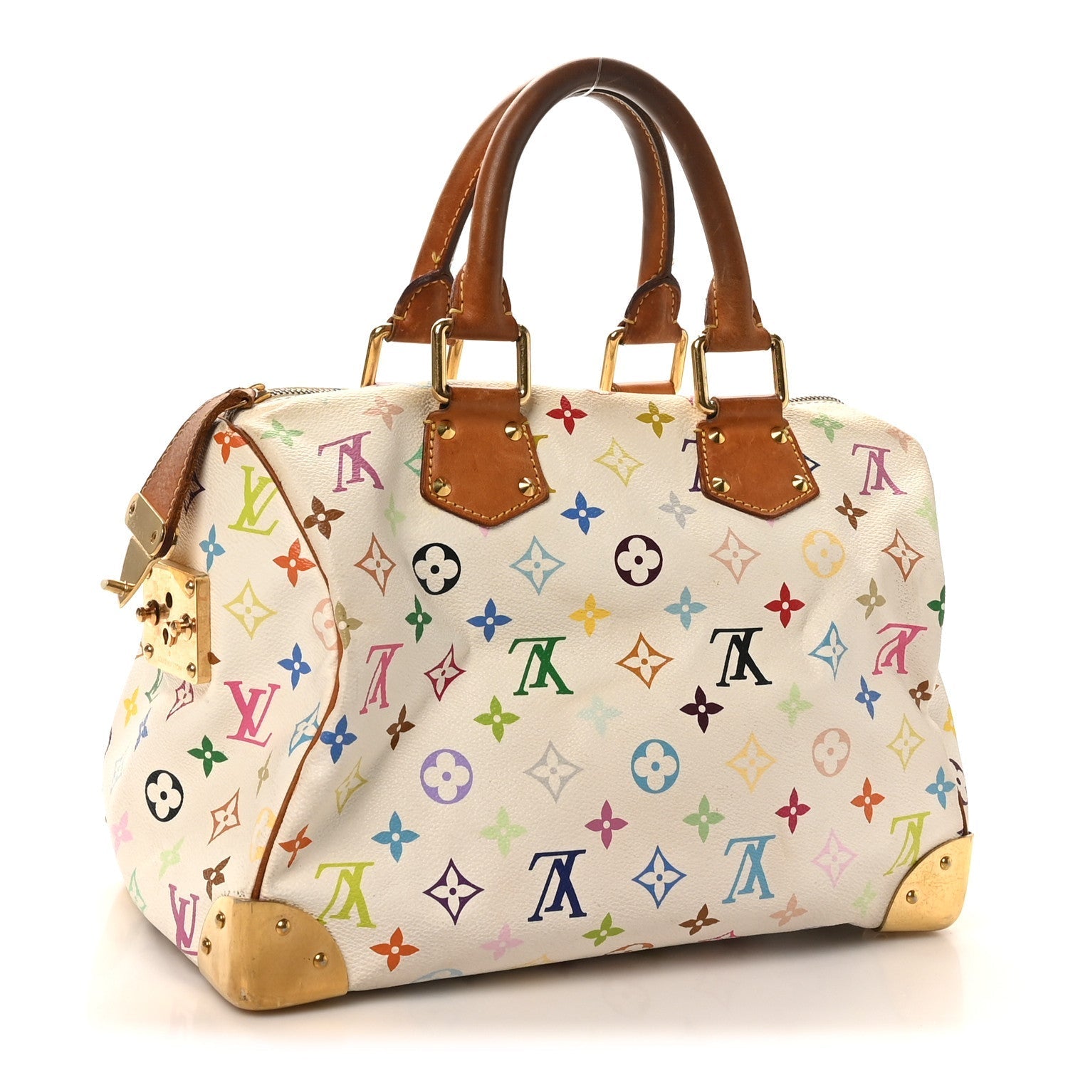 Monogram Multicolor Speedy 30 White