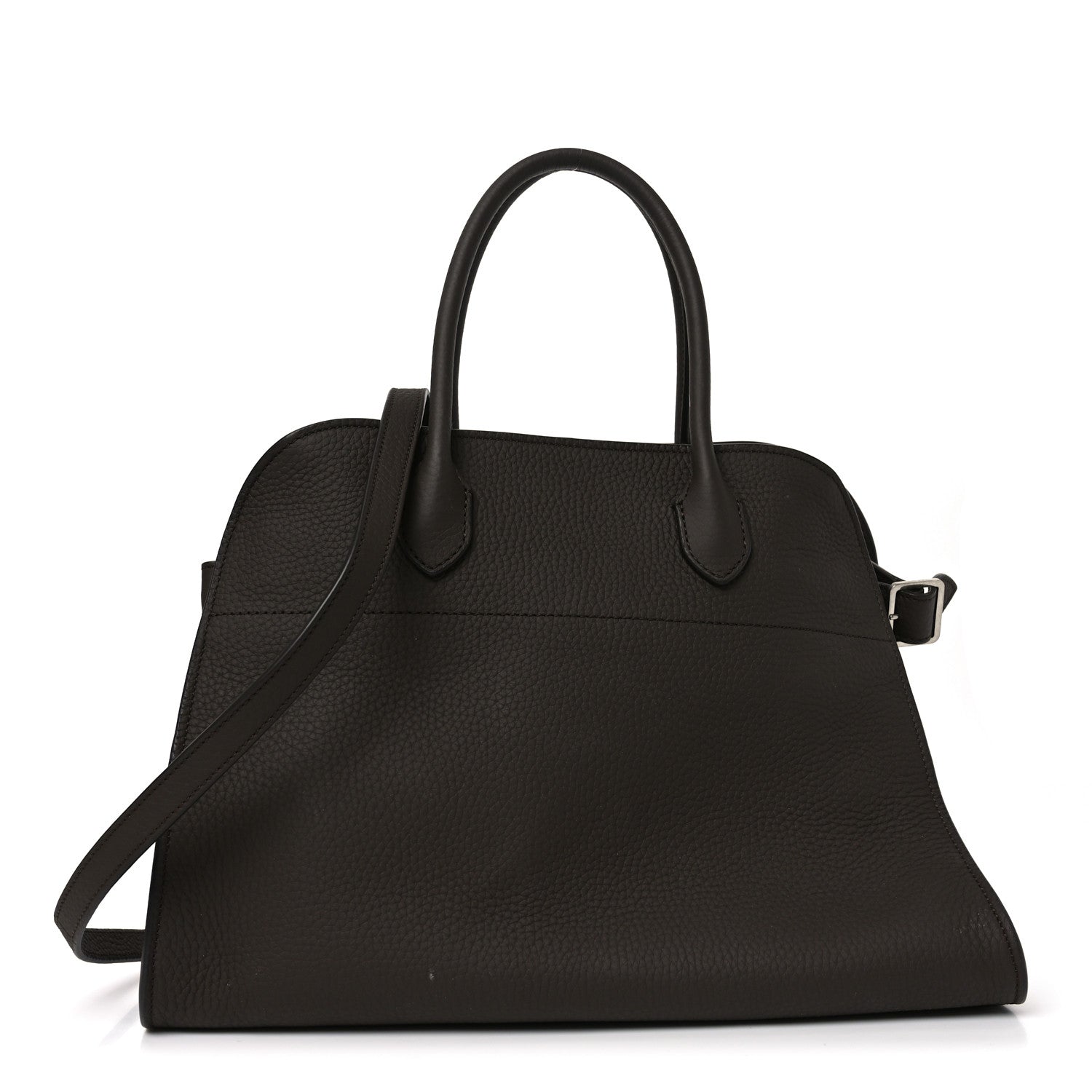Matte Grained Calfskin Soft Margaux 12 Dark Chocolate