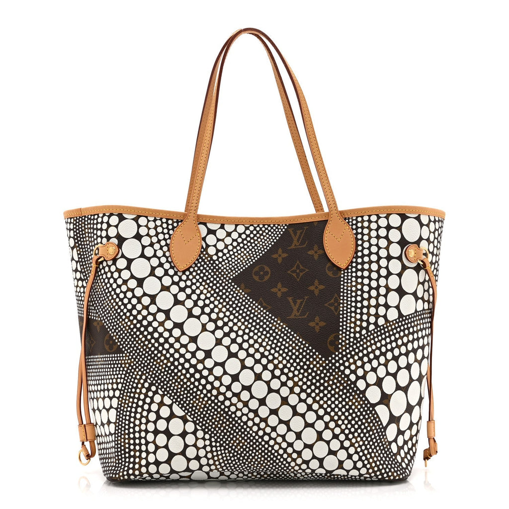 Monogram Kusama Waves Neverfull MM White