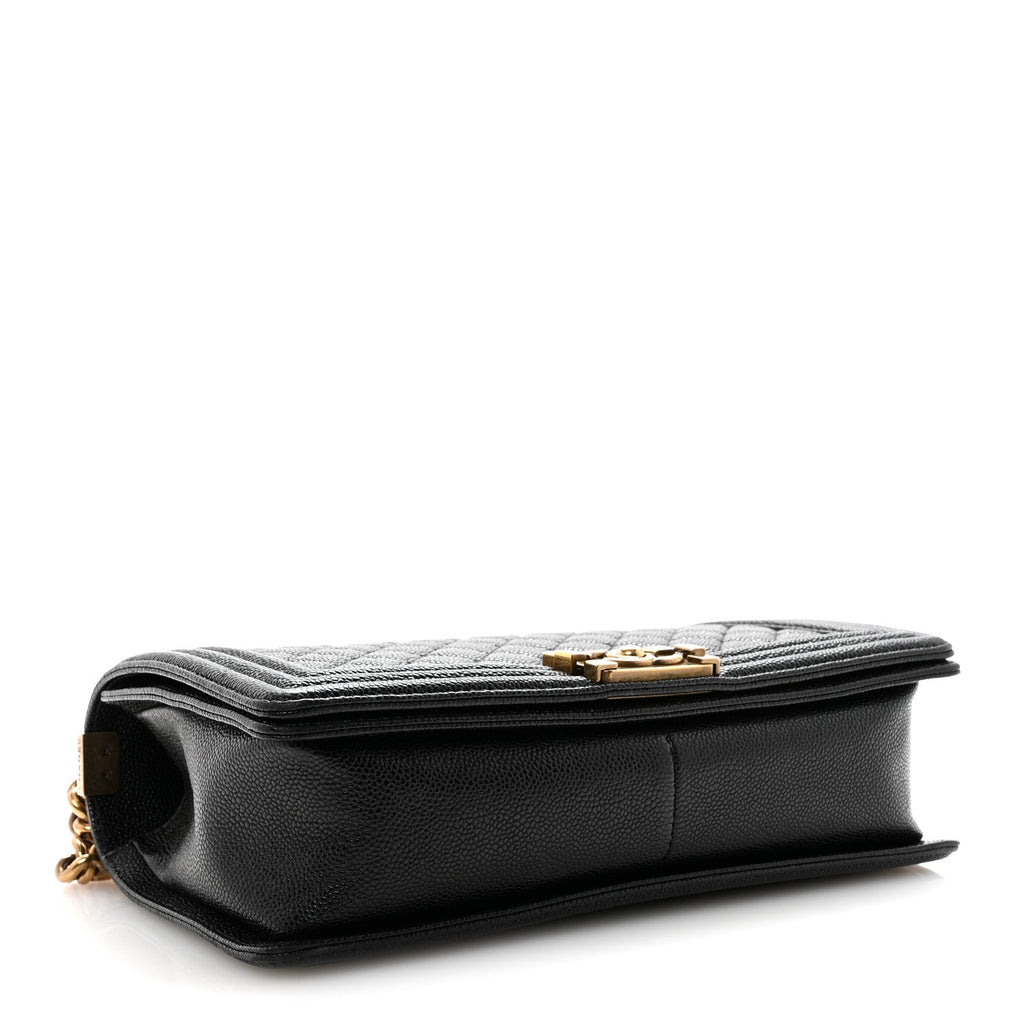 Caviar Quilted New Medium Boy Flap Black