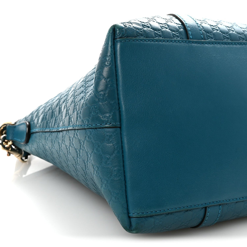 Soft Microguccissima Dome Satchel Deep Cobalt