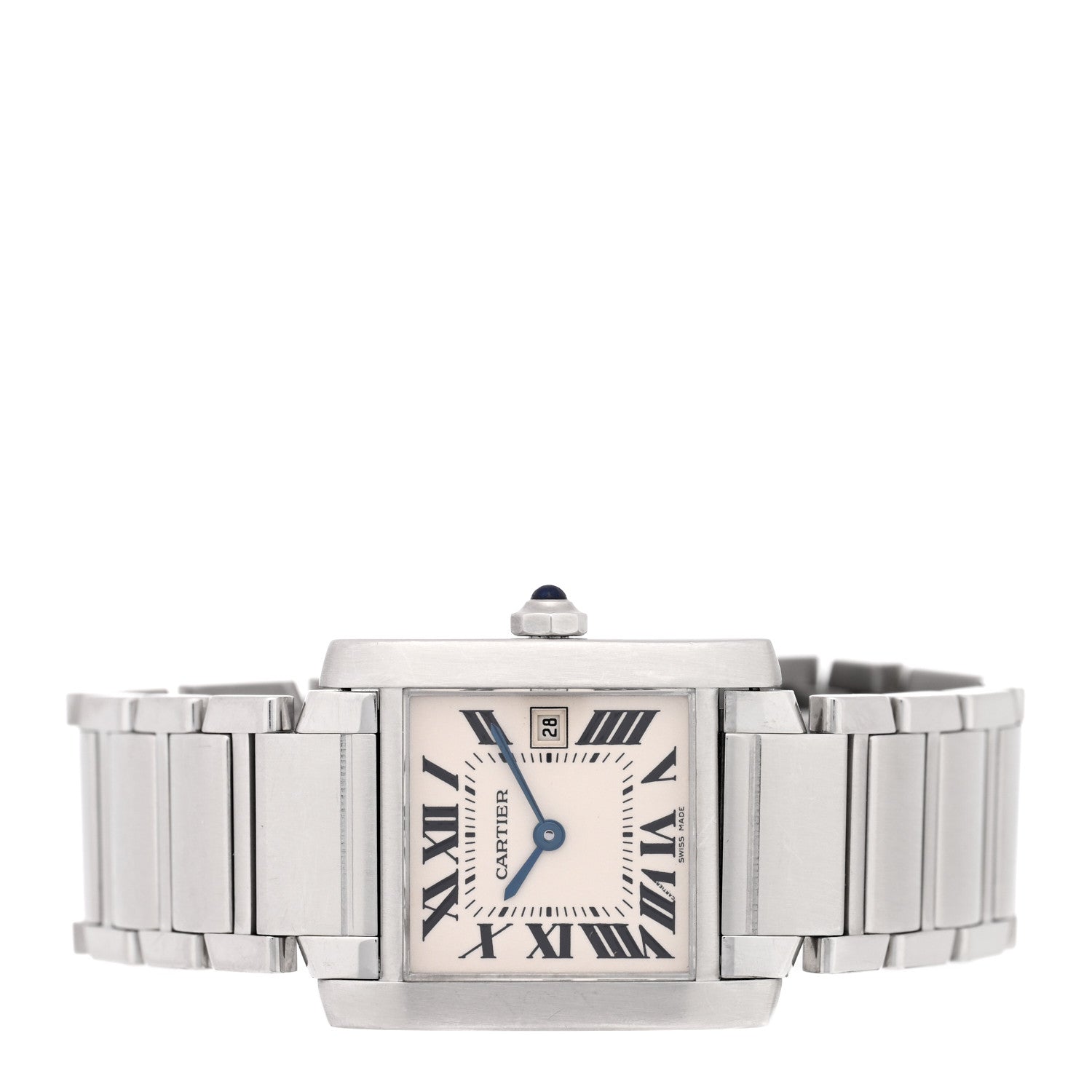 Stainless Steel 25mm Tank Francaise Quartz Watch