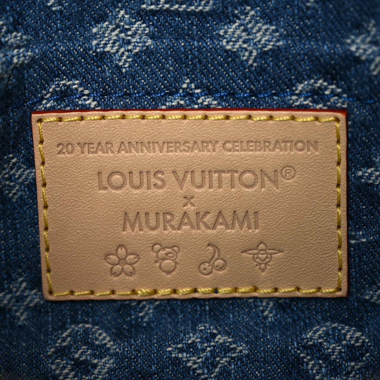 LV X TM Monogram Denim Cerises Pochette Accessories Blue