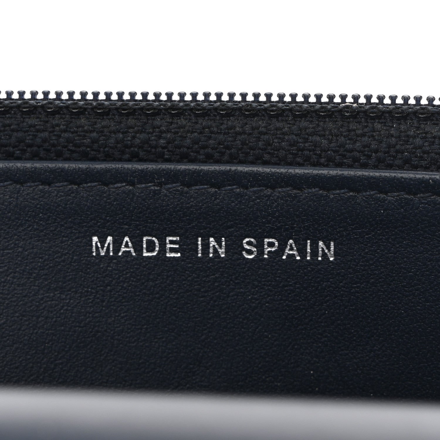 Patent Quilted Wallet On Chain WOC Navy Blue