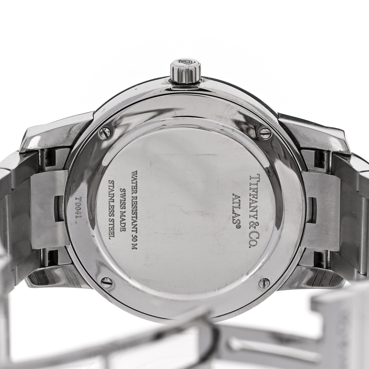 Stainless Steel 37mm Atlas 2-Hand Quartz Watch