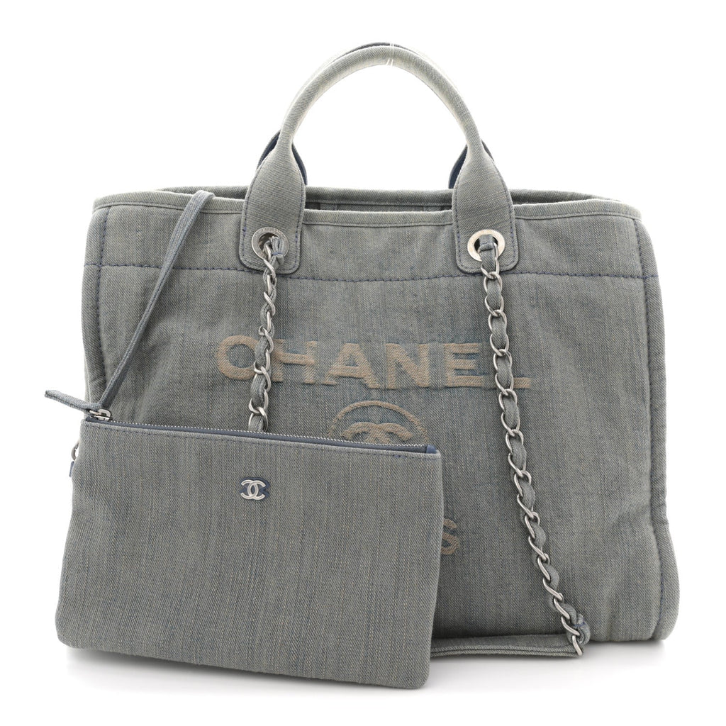 Denim Medium Deauville Tote Light Blue