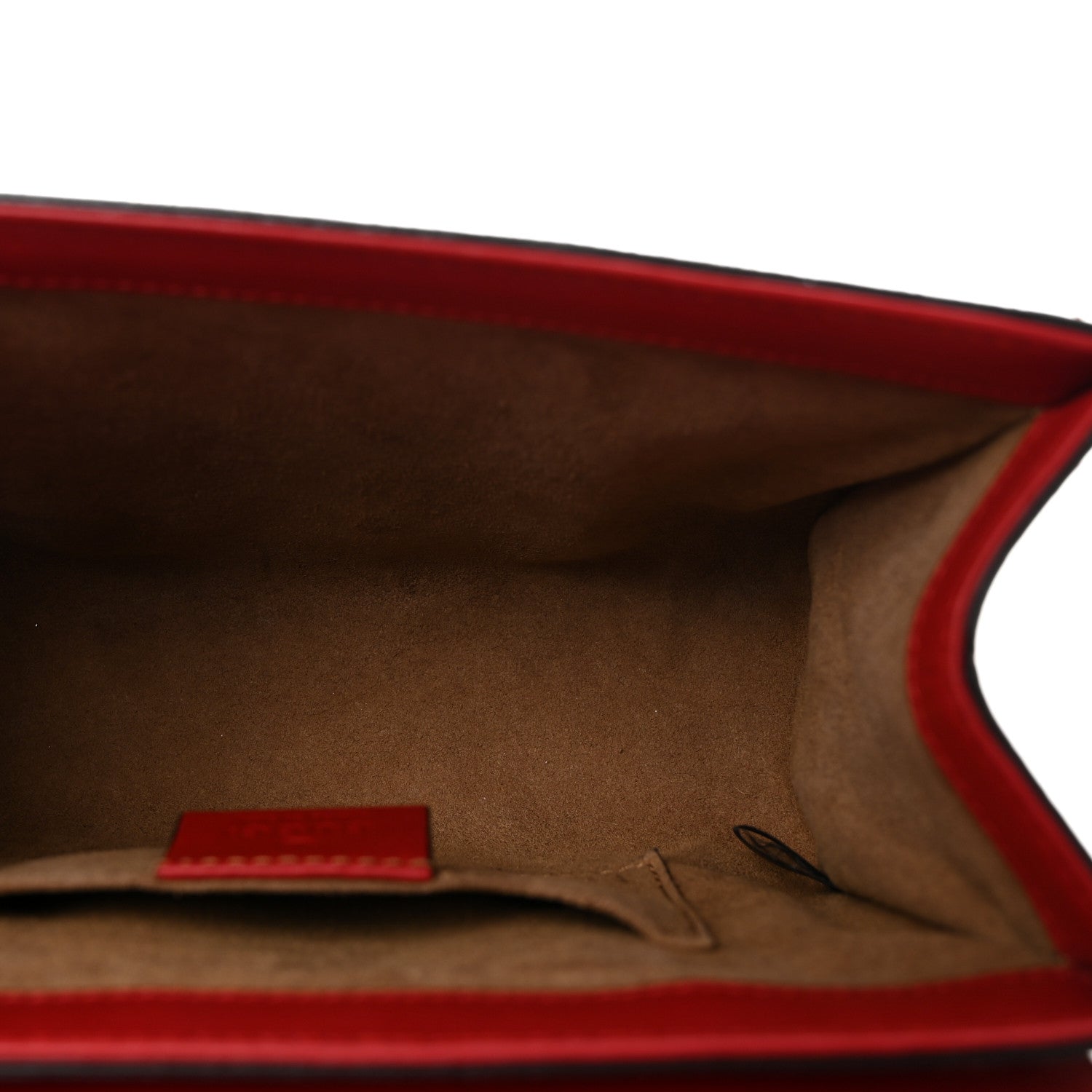 GG Supreme Monogram Calfskin Small Padlock Shoulder Bag Beige Hibiscus Red New Rosette