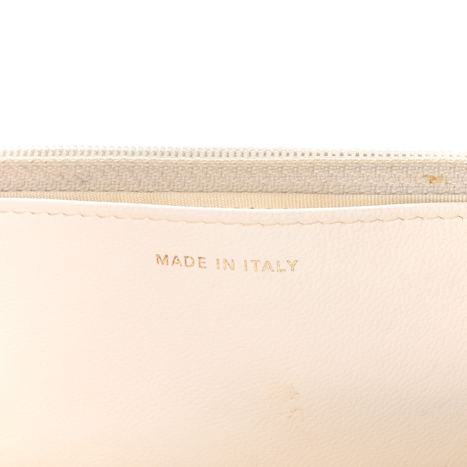 Lambskin Quilted Romance Wallet On Chain WOC White