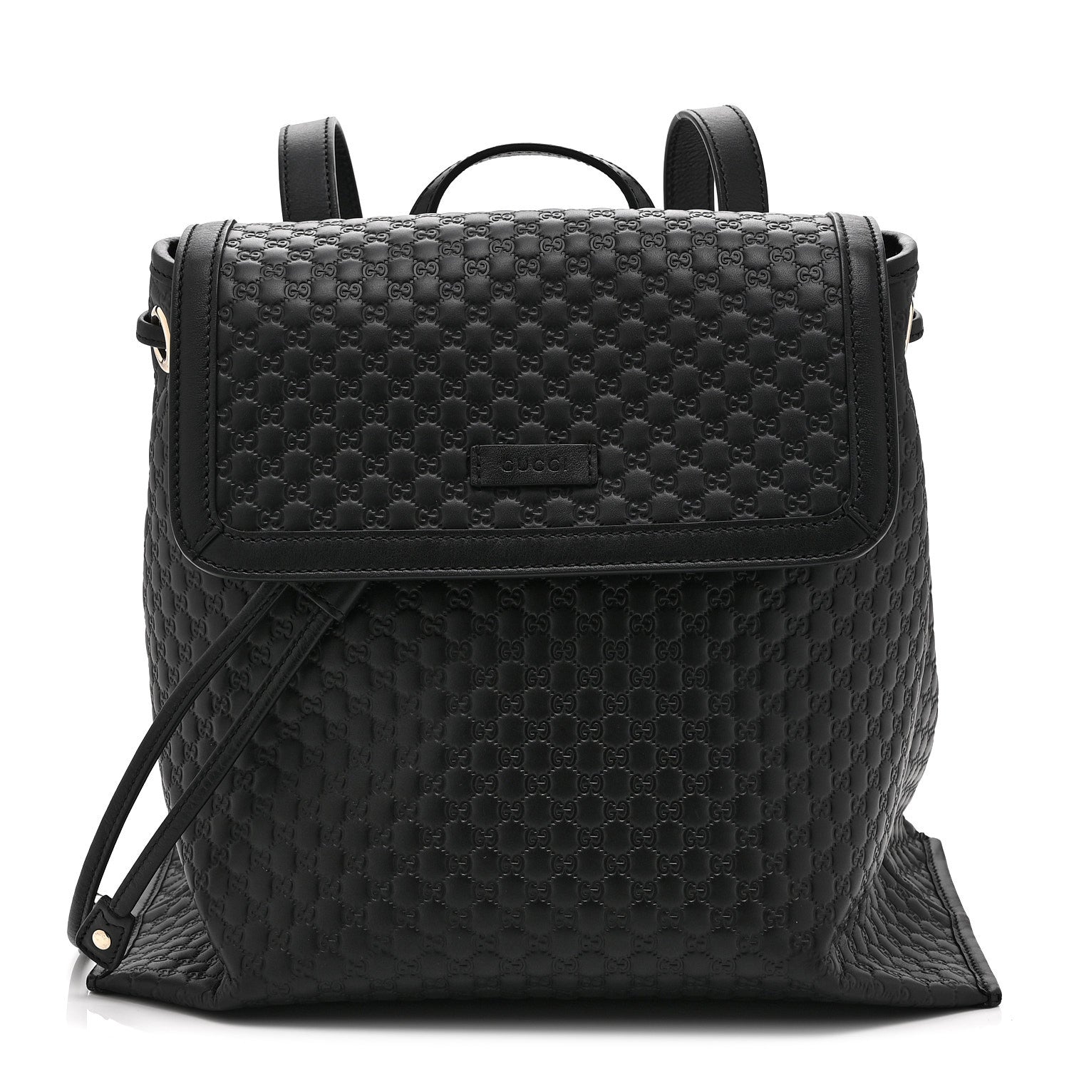 Microguccissima Drawstring Backpack Black