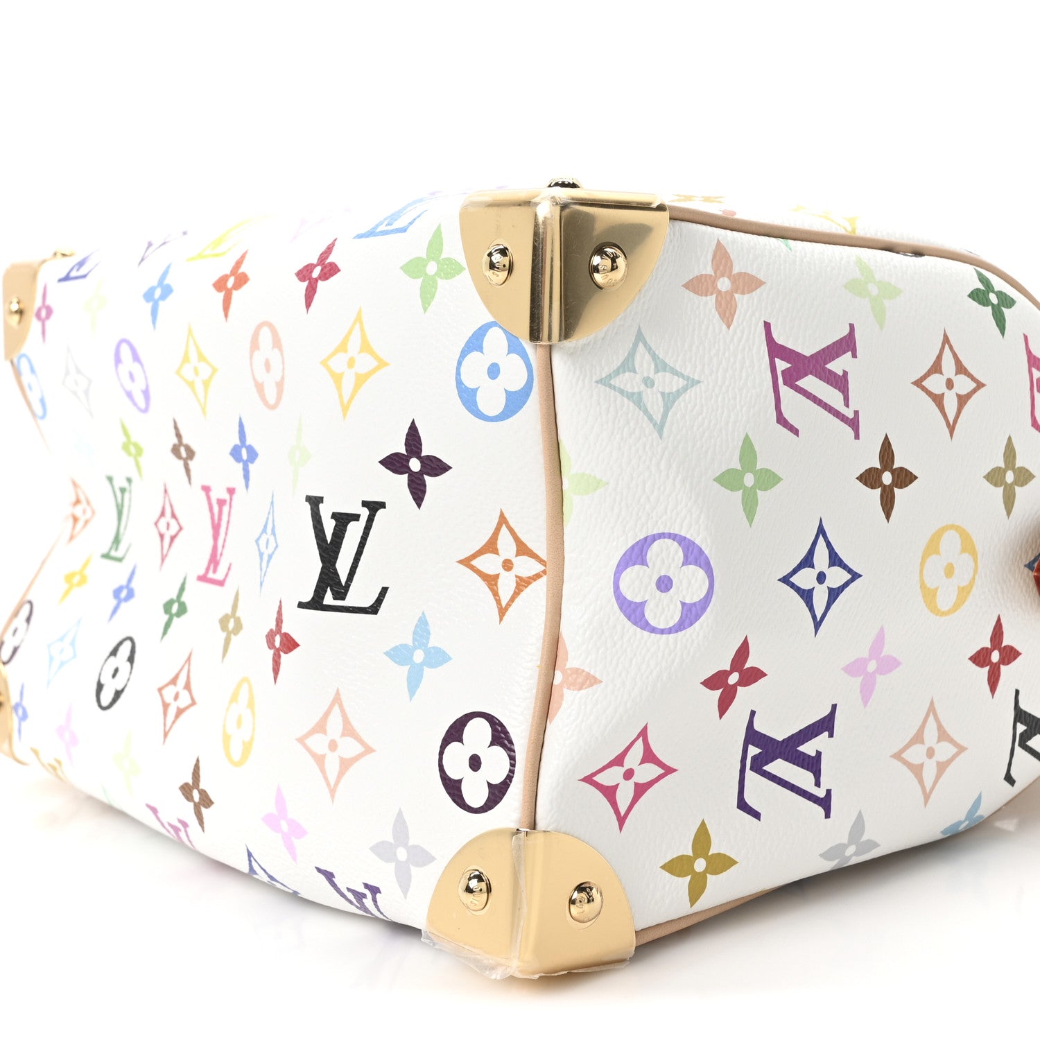 LV X TM Monogram Multicolor Speedy Bandouliere 25 White