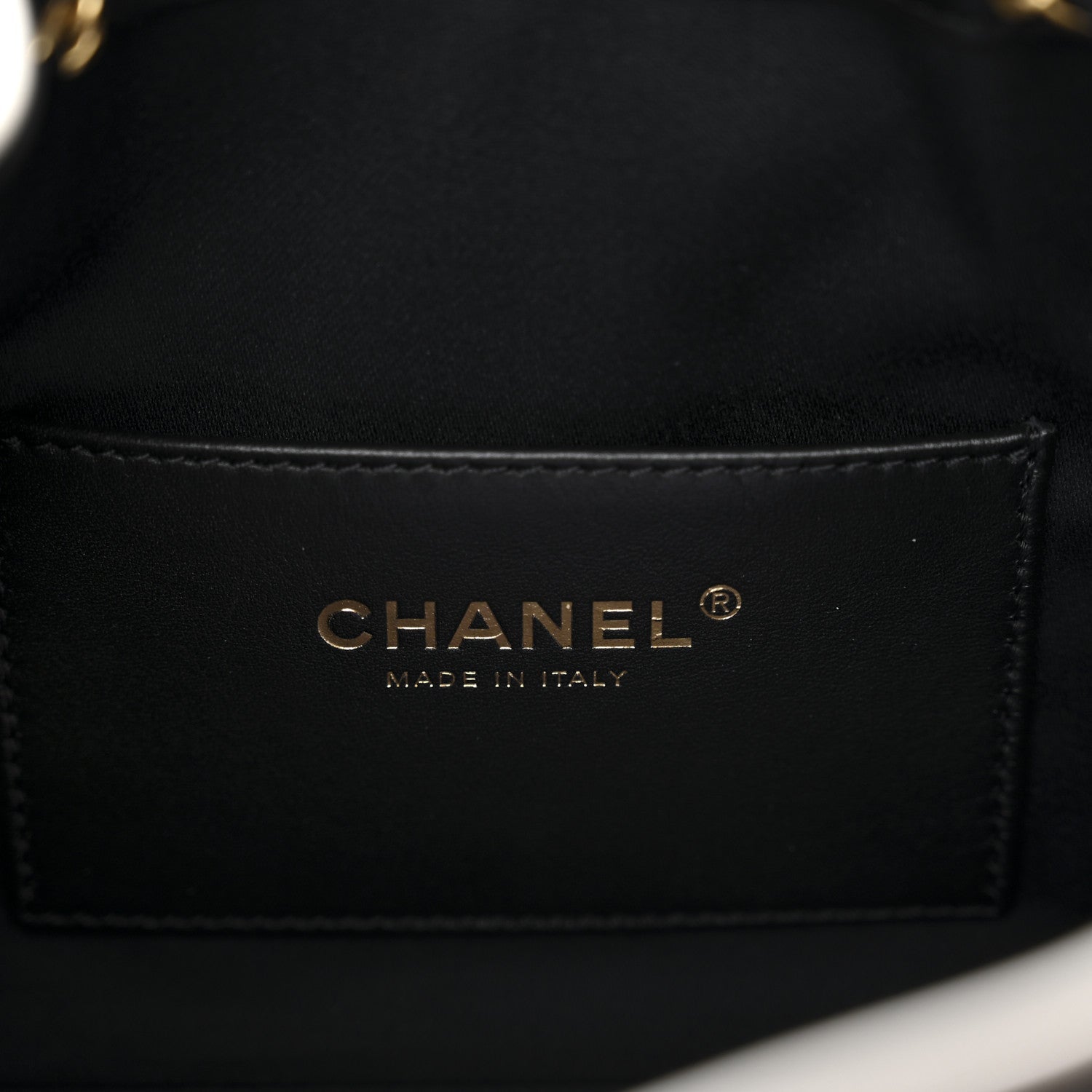 Braided Raffia Calfskin Quilted Mini Chanel 25 Handbag Black White