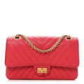 Sheepskin Chevron Quilted 2.55 Reissue 225 Flap Dark Pink