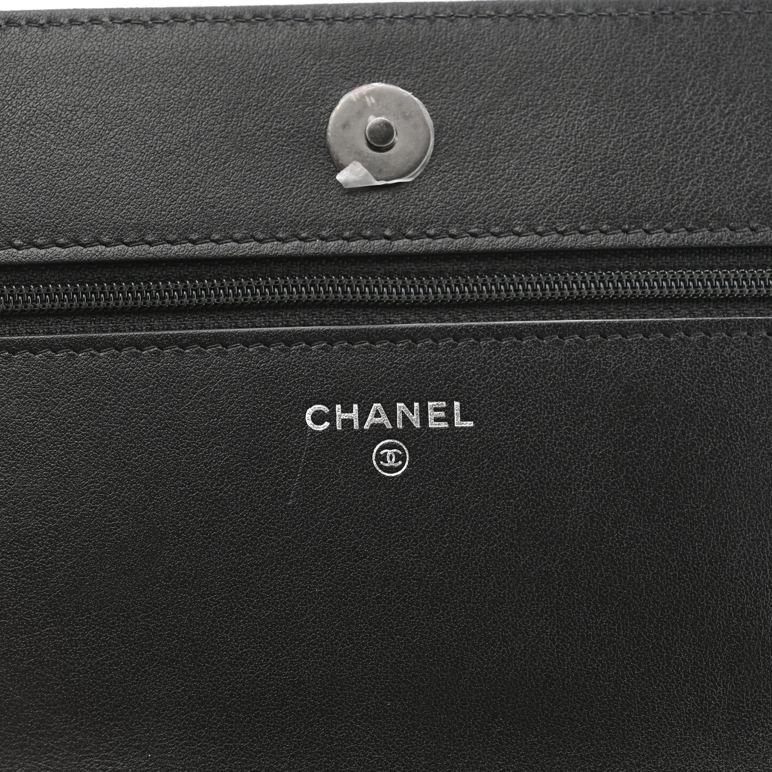 Caviar Quilted Boy Wallet On Chain WOC Black