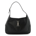 Calfskin Small Jackie O Hobo Black