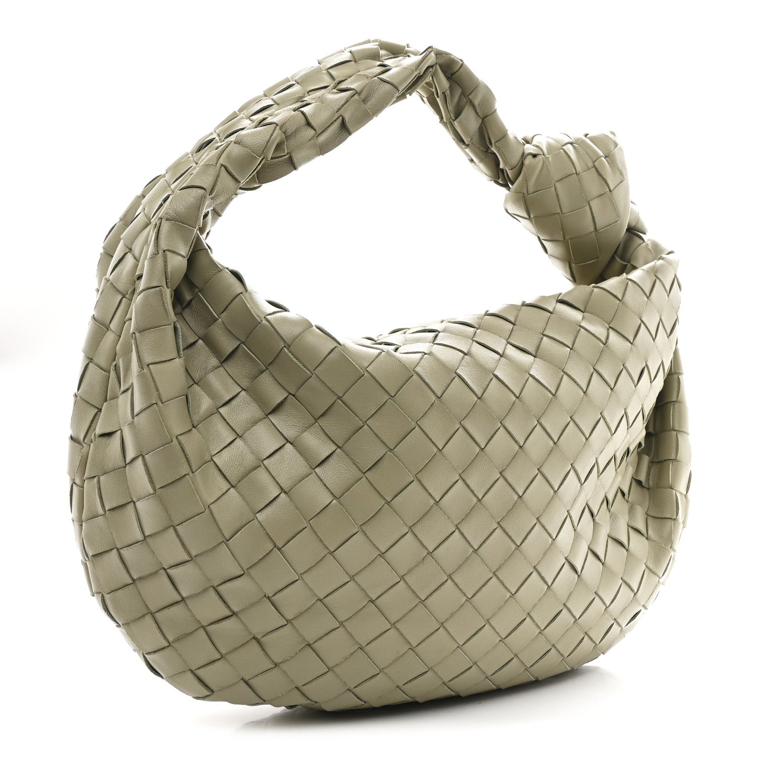 Nappa Intrecciato Teen Jodie Hobo Travertine