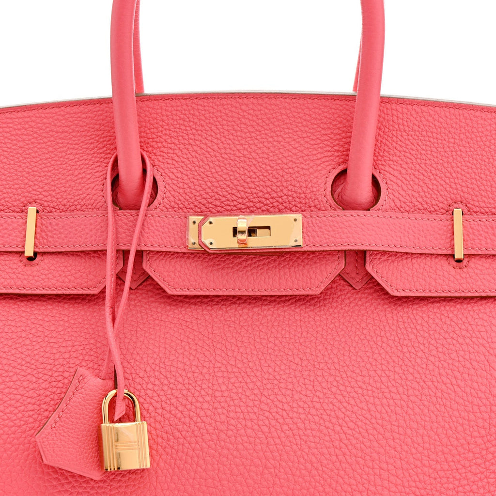 Togo Birkin 35 Rose Lipstick