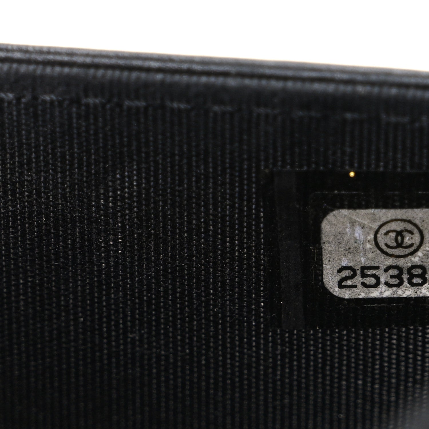 Lambskin Camellia Studded Wallet on Chain WOC Black
