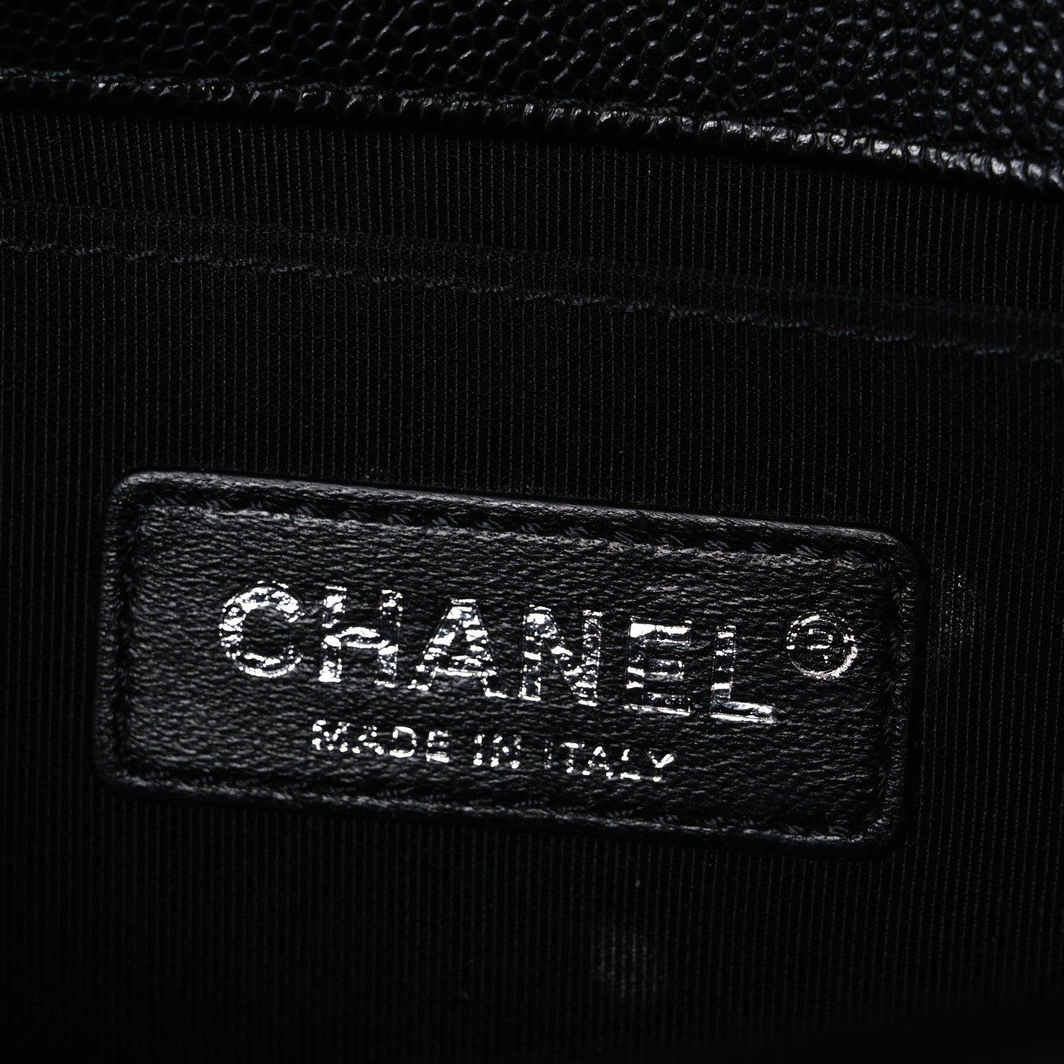 Caviar Quilted Small Boy Flap Black