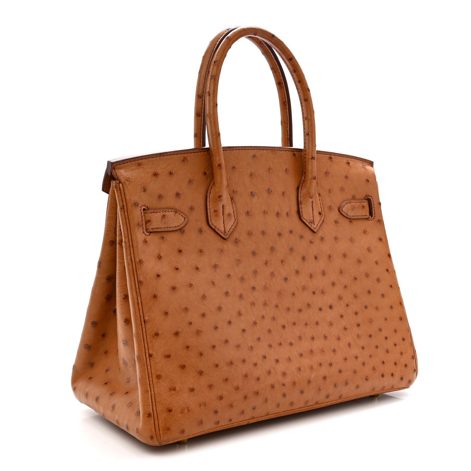 Ostrich Birkin 30 Cognac
