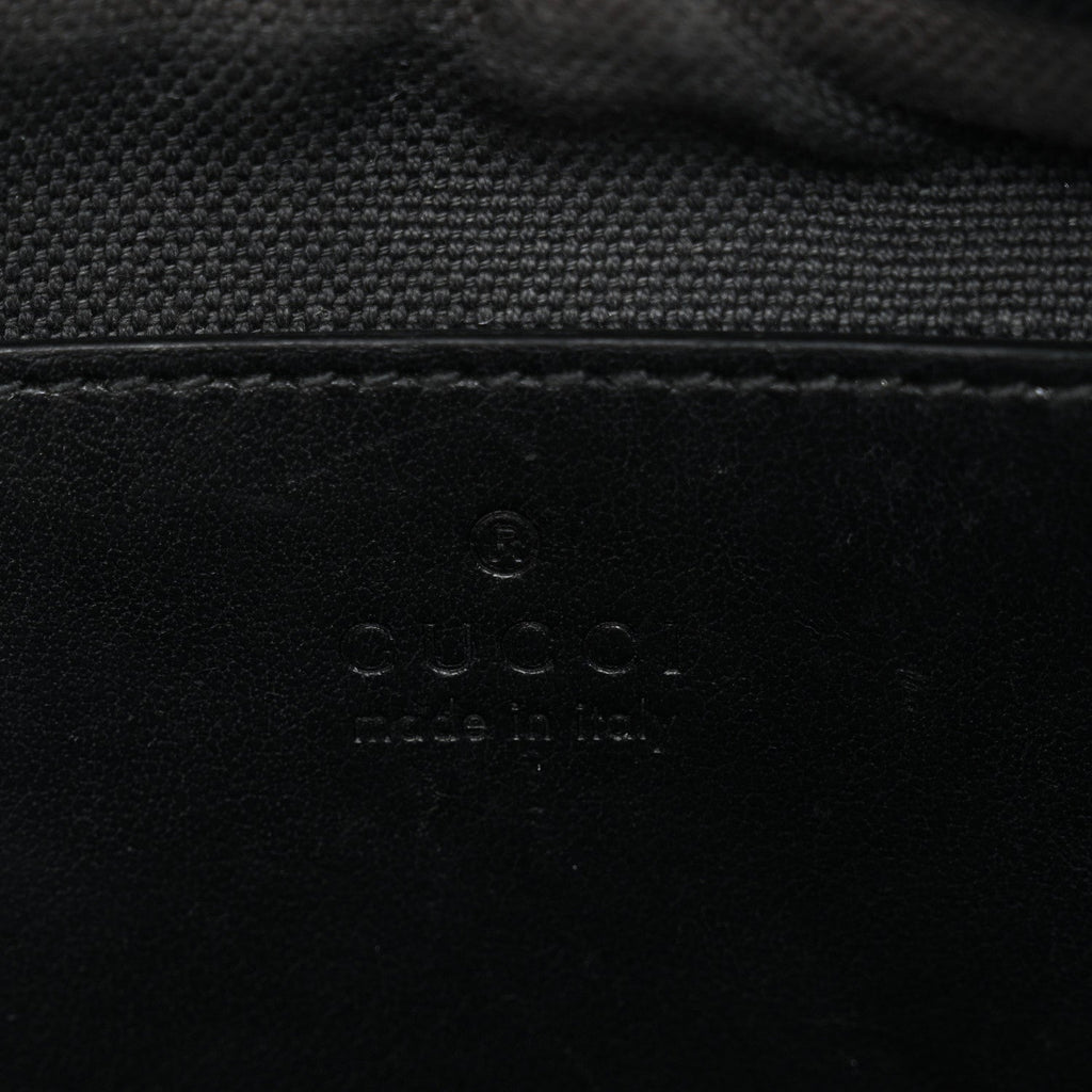 Calfskin Matelasse Monochrome Small GG Marmont Chain Shoulder Bag Black