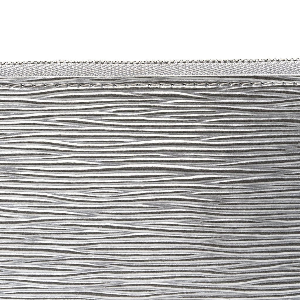 Epi Pochette Accessories Metallic Silver