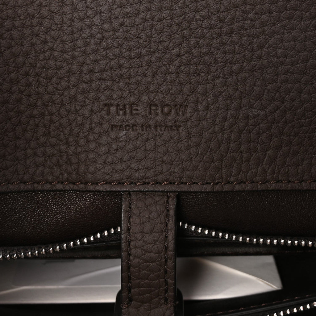 Grained Calfskin Margaux Shoulder 12 Deep Brown