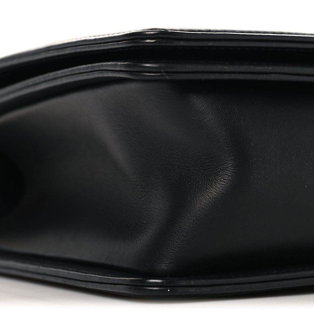 Lambskin Quilted New Medium Boy Flap Black