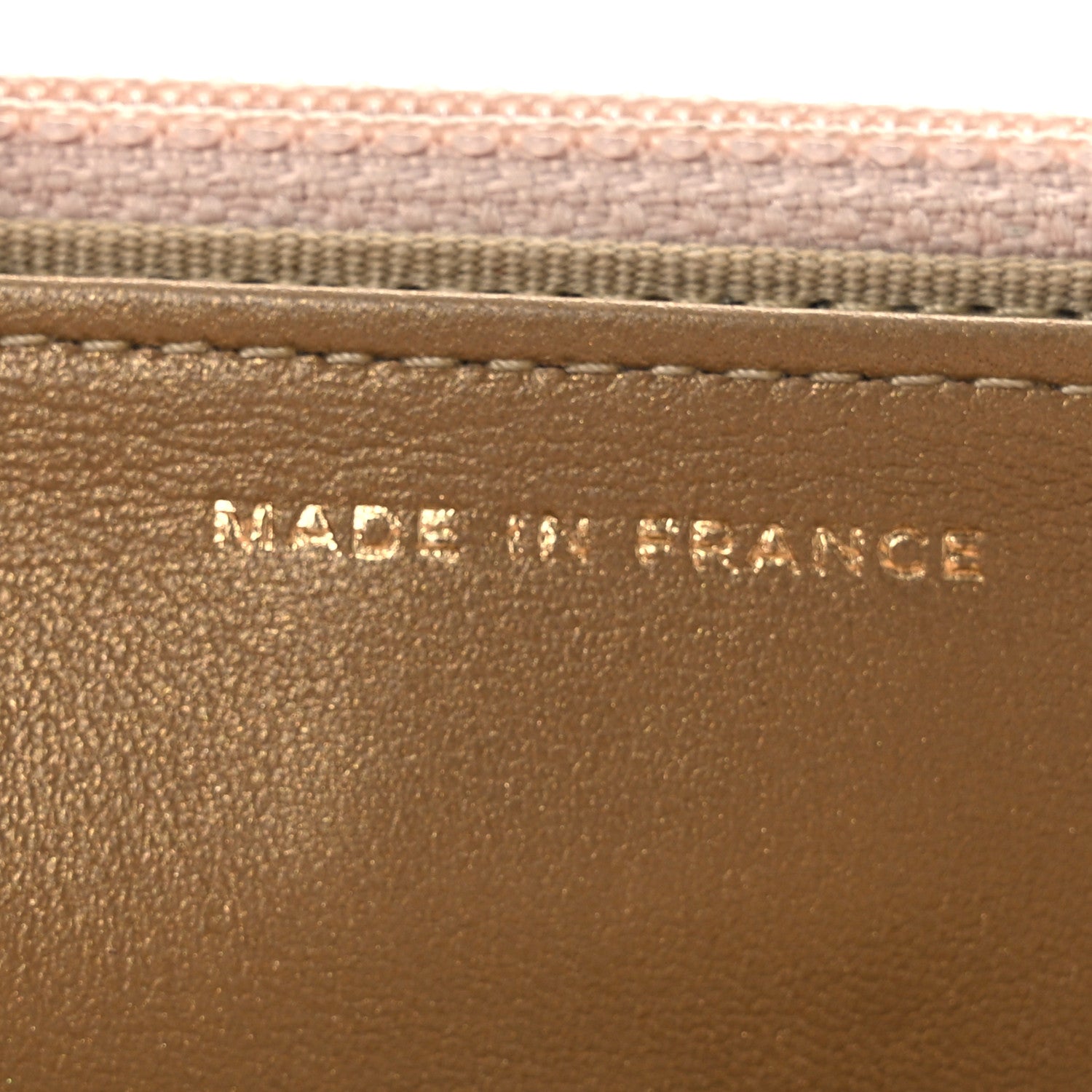 Lambskin Quilted CC Pearl Crush Wallet on Chain WOC Light Pink