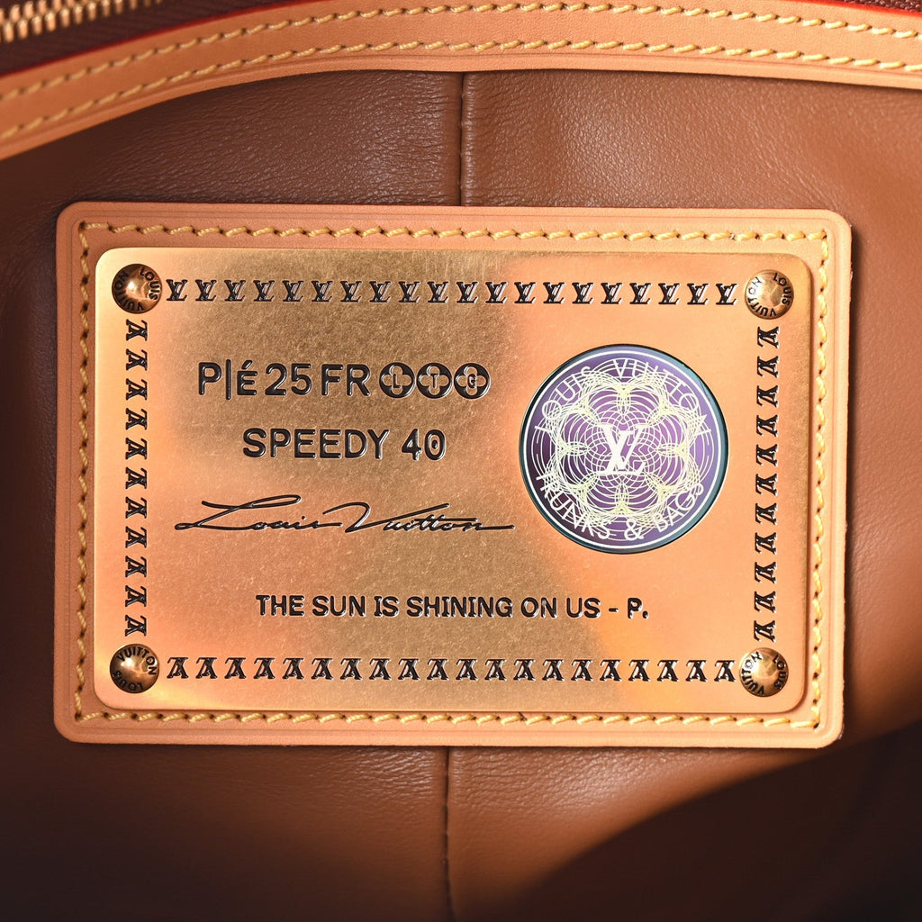 Calfskin Monogram Speedy P9 Bandouliere 40 Candy