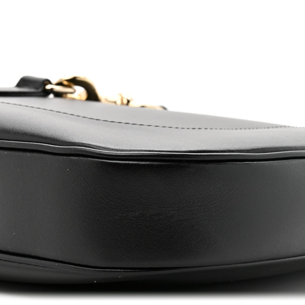 Ancora Calfskin Medium Jackie Shoulder Bag Black
